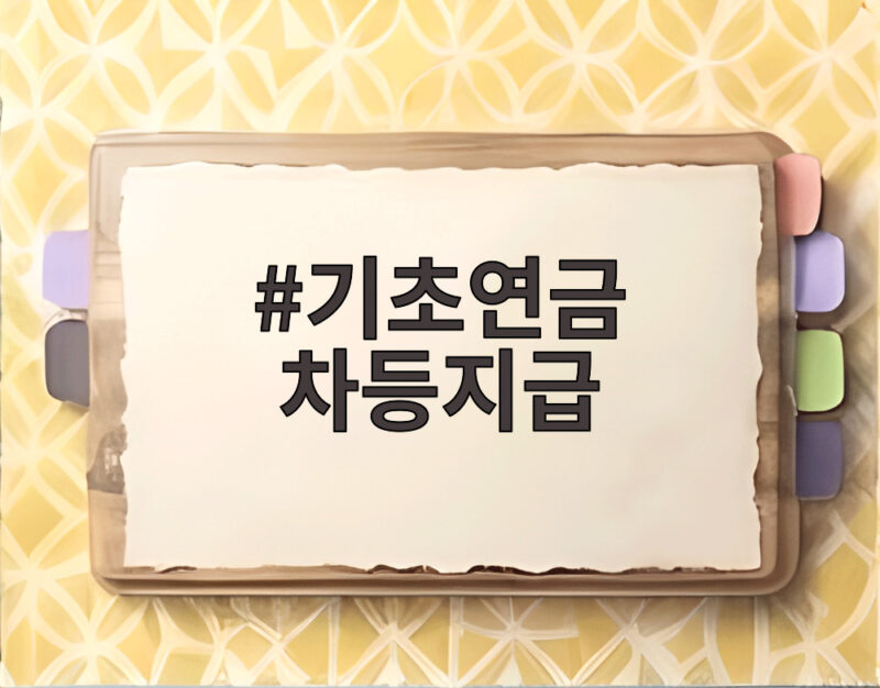 기초연금 차등지급 내년부터 달라지는 지급액과 수급 기준 총정리 1 기초연금 차등지급