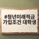 청년미래적금 가입조건 대학생 소득요건 사라지는 2027년 대비하기 청년미래적금 가입조건 대학생