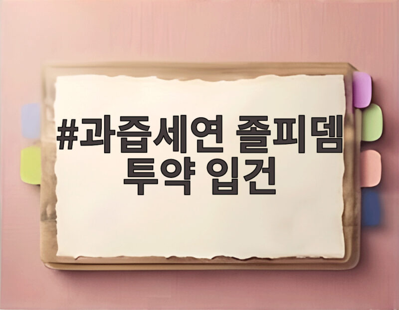 과즙세연 졸피뎀 투약 입건