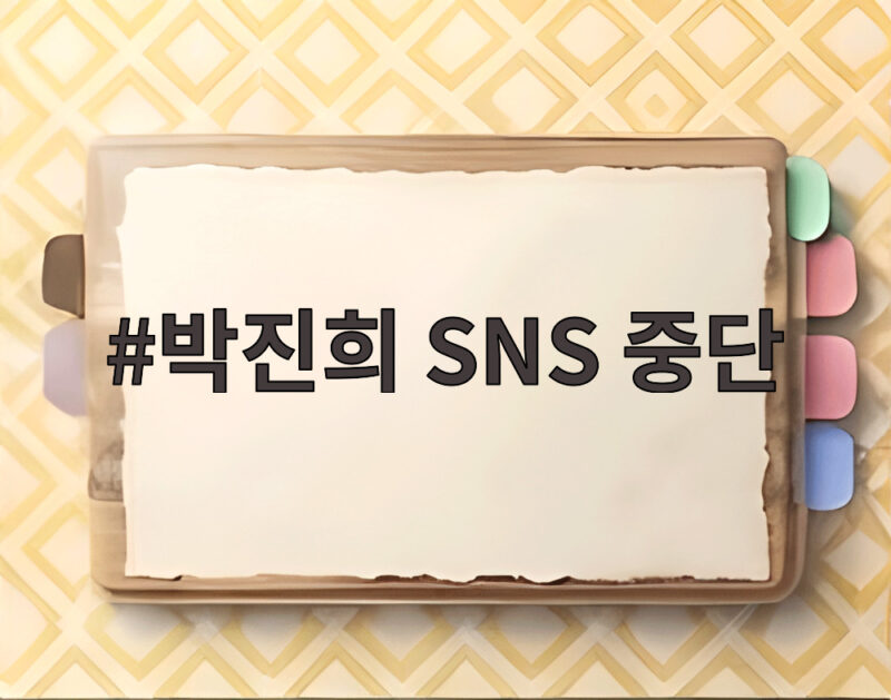 박진희 SNS 중단
