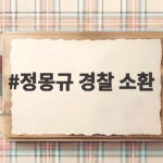 정몽규 경찰 소환