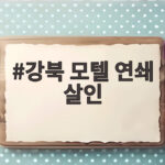 강북 모텔 연쇄 살인