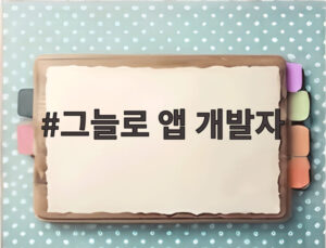 그늘로 앱 개발자