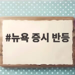 뉴욕 증시 반등