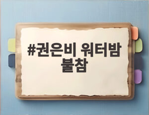권은비 워터밤 불참
