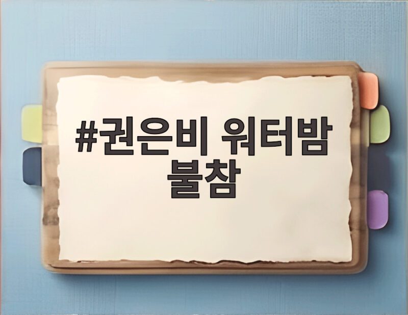 권은비 워터밤 불참