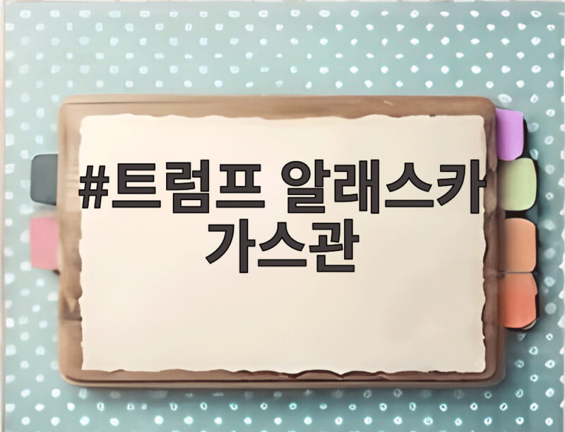 트럼프 알래스카 가스관 한국과 일본이 지금 움직인다 LNG 프로젝트 상황 1 트럼프 알래스카 가스관