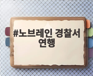 노브레인 경찰서 연행