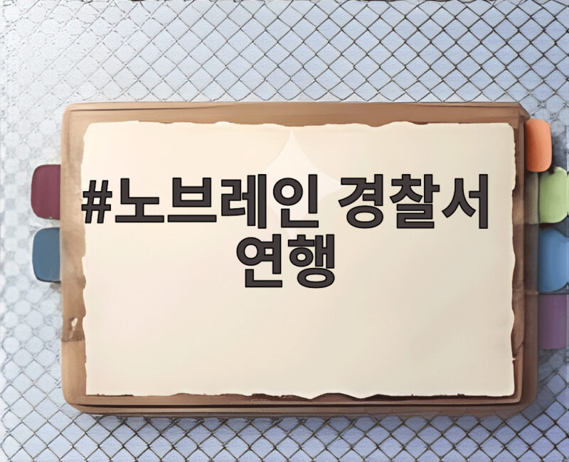 노브레인 경찰서 연행 사연이 궁금하다면 이 글을 확인하세요 1 노브레인 경찰서 연행