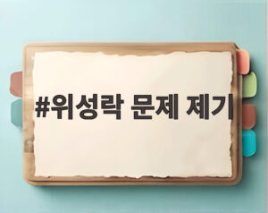 위성락 문제 제기