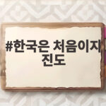 한국은 처음이지 진도