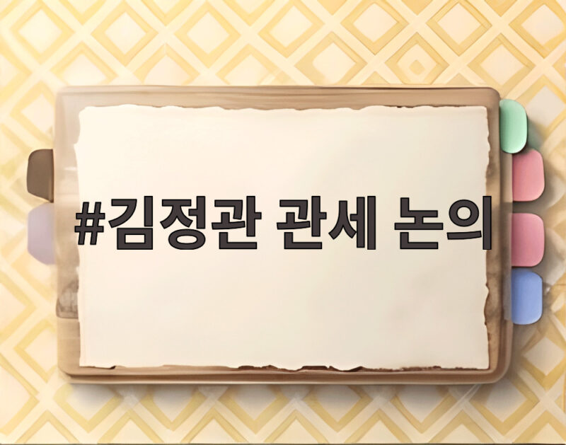 김정관 관세 논의 미국 반도체 관세 한국이 불리하지 않은 대우 받을까 1 김정관 관세 논의