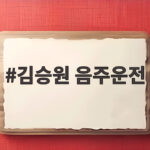 김승원 음주운전 전과 사과와 식약처 로비 의혹 반박 총정리 김승원 음주운전