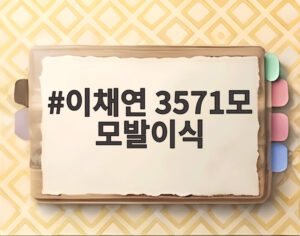 이채연 3571모 모발이식