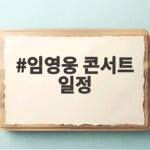 임영웅 콘서트 일정
