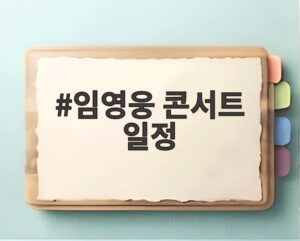 임영웅 콘서트 일정