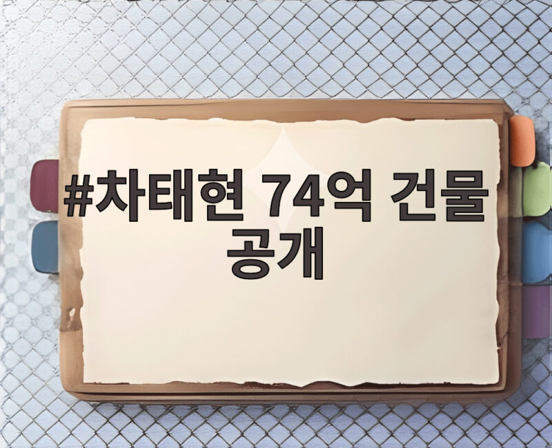 차태현 74억 건물 공개 신사동 사무실과 유재석 선물까지 1 차태현 74억 건물 공개