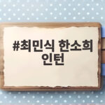 최민식 한소희 인턴