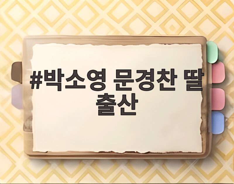 박소영 문경찬 딸 출산