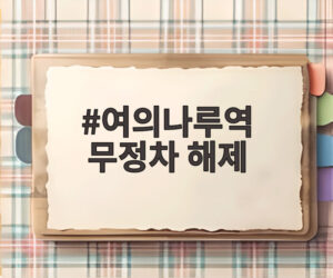 여의나루역 무정차 해제