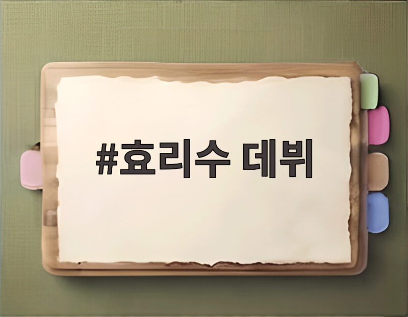 효리수 데뷔