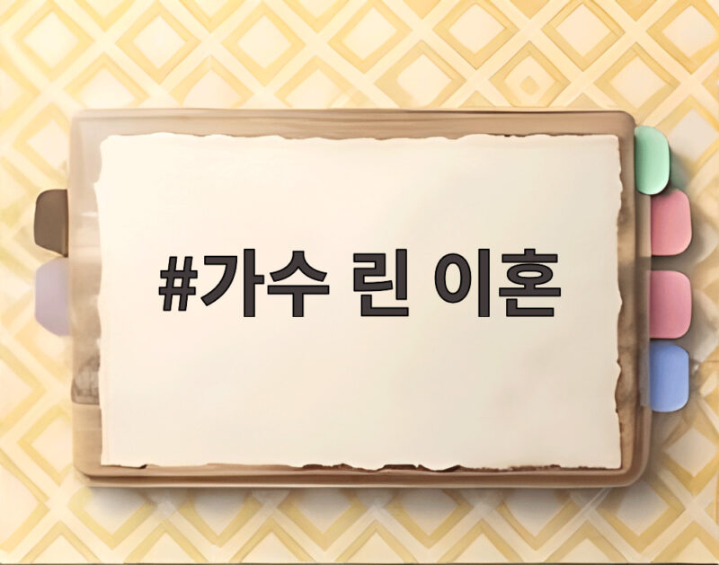 가수 린 이혼