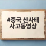 중국 산사태 사고동영상으로 보는 빙하 쓰나미의 경고와 대비책 중국 산사태 사고동영상