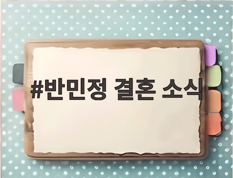 반민정 결혼 소식 46세 늦은 인연 1살 연상 사업가와 백년가약 1 반민정 결혼 소식