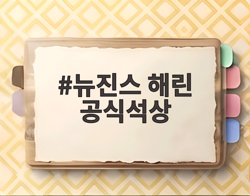 뉴진스 해린 공식석상