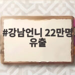 강남언니 22만명 유출 소식 시술 내역 걱정되면 지금 확인 강남언니 22만명 유출