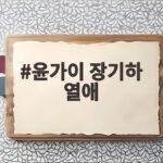 윤가이 장기하 열애