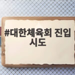 대한체육회 진입 시도