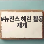 뉴진스 해린 활동 재개