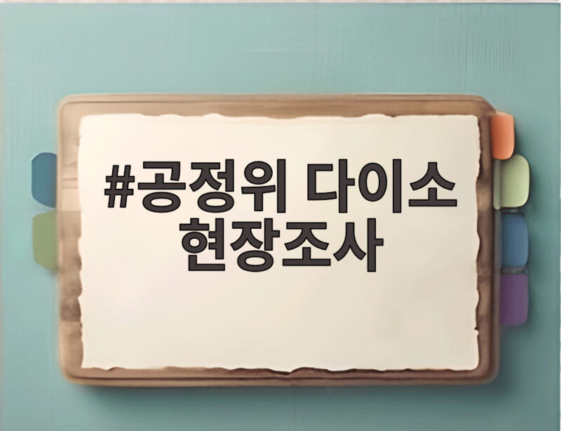 공정위 다이소 현장조사