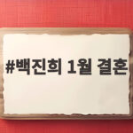 백진희 1월 결혼 예비신랑 재력가설 직접 해명 평범한 직장인이라고 백진희 1월 결혼