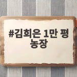 김희은 1만 평 농장, 미쉐린 셰프의 숨은 비밀 공개 김희은 1만 평 농장