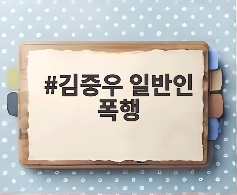 김중우 일반인 폭행 사건 전말 ZFN 퇴출과 경찰 수사까지 1 김중우 일반인 폭행