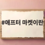 애프터 마켓이란