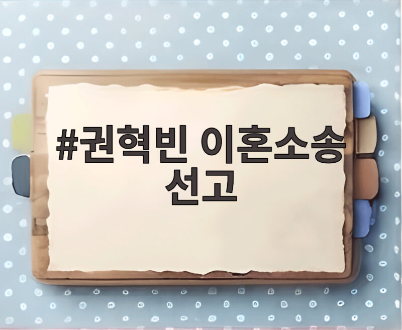 권혁빈 이혼소송 선고 오늘 1심 결과 재산분할 신기록 쓸까 1 권혁빈 이혼소송 선고