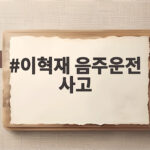 이혁재 음주운전 사고