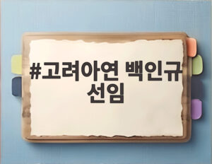 고려아연 백인규 선임