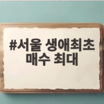 서울 생애최초 매수 최대 기록 30대 영끌 매수 다시 증가 서울 생애최초 매수 최대