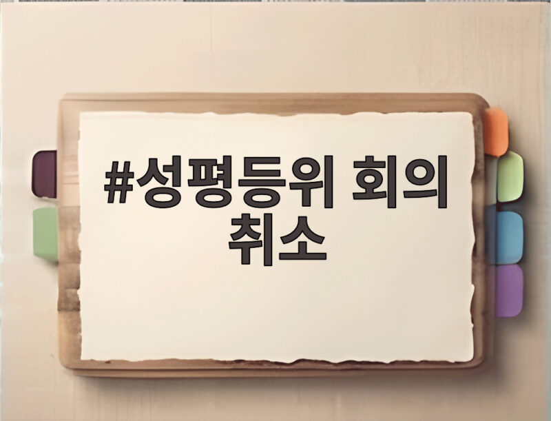 성평등위 회의 취소로 본 용혜인 청문회 여야 대치 상황 1 성평등위 회의 취소