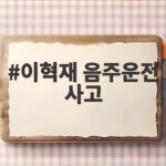 이혁재 음주운전 사고 신호대기 중 휴대폰 줍다 사고라는데 이혁재 음주운전 사고