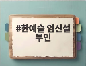 한예슬 임신설 부인
