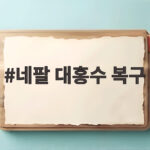 네팔 대홍수 복구가 본격화되었습니다 이재민 임시주거와 구호대 소식 네팔 대홍수 복구