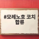모레노호 코치 합류 조용형 이재홍이 대표팀에 가져올 변화 모레노호 코치 합류