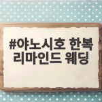 야노시호 한복 리마인드 웨딩 소망 어머니와 함께한 감동적인 순간 야노시호 한복 리마인드 웨딩