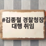 김종철 경찰청장 대행 취임