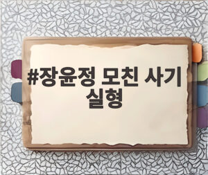 장윤정 모친 사기 실형